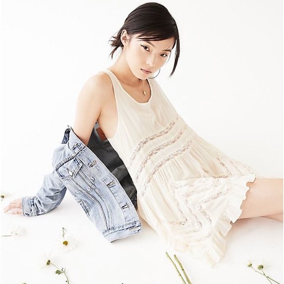Free People Dresses & Skirts - Free People Voile and Lace Trapeze Slip Dress